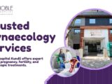 Gynecologist consulting pregnant woman at Noble Hospital, the best gynaecology hospital in Sonipat