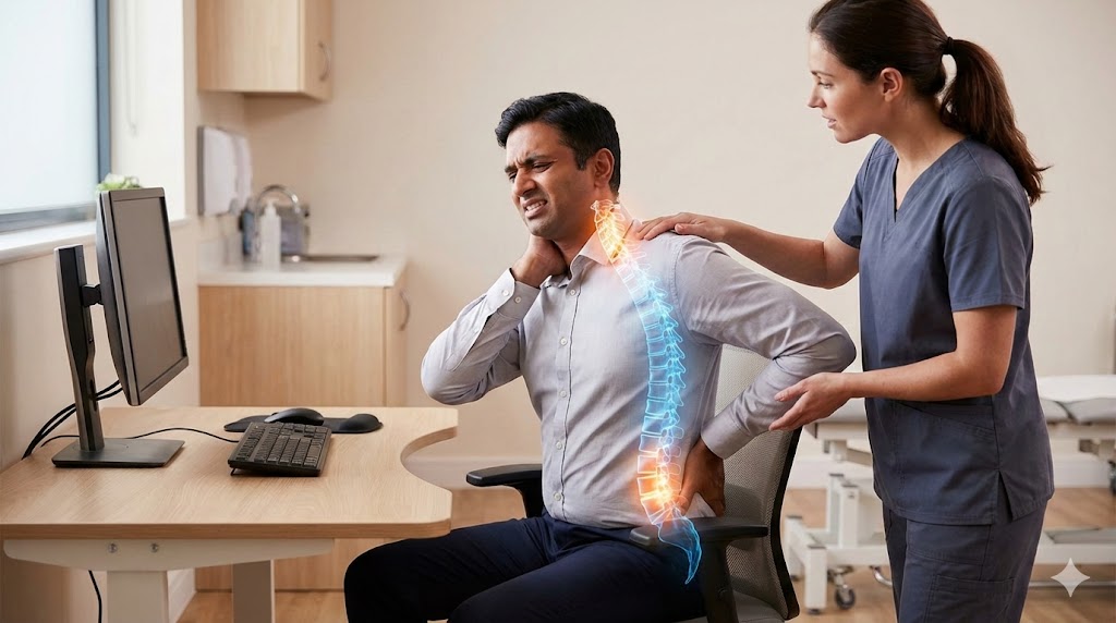 physiotherapy in sonipat for desk job pain, physiotherapy clinic in kundli for back pain, neck pain physiotherapy treatment in sonipat, posture correction therapy in kundli sonipat, spine pain treatment hospital in sonipat, best physiotherapist for office workers in kundli, lower back pain physiotherapy center in sonipat, shoulder pain physiotherapy near kundli, wrist pain physiotherapy for computer users in sonipat, physiotherapy hospital near tdi city kundli, rehabilitation center for spine pain in sonipat, physiotherapist for sitting posture problems in kundli, work from home neck pain treatment in sonipat, chronic back pain physiotherapy near kundli, best hospital for physiotherapy in kundli sonipat, desk job injury physiotherapy clinic in sonipat