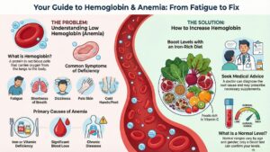 hemoglobin, what is hemoglobin, low hemoglobin, hemoglobin symptoms, hemoglobin causes, hemoglobin normal range, how to increase hemoglobin, anemia, anemia symptoms, low blood level, hemoglobin test, iron deficiency anemia, MCH blood test, hemoglobin treatment, Noble Hospital