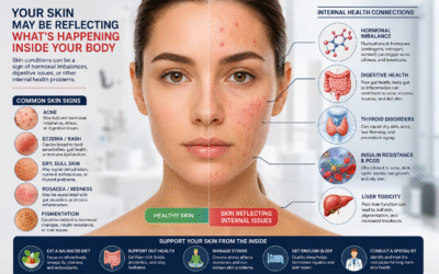Skin Conditions Can Reflect Internal Health Issues Like Hormones or Digestion Problems