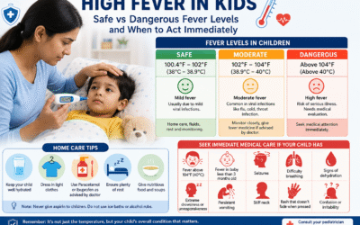 Explain Safe vs Dangerous Fever Levels in Children and When to Act Immediately