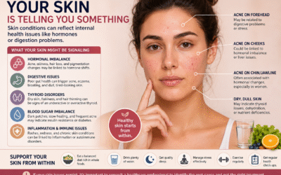 Skin Conditions Can Reflect Internal Health Issues Like Hormones or Digestion Problems